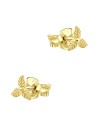 Three Petaled Leaf Silver Stud Earring STS-6569